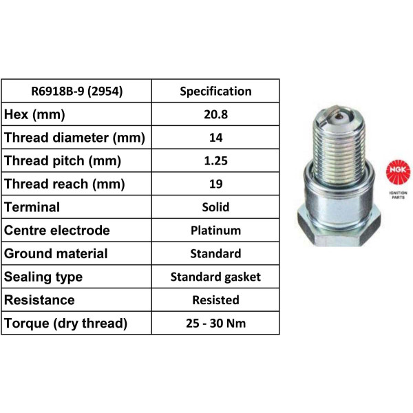 NGK NGK Spark Plug R6918B-9 Plugs [Box 4]